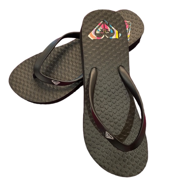 NWOB Black Roxy Platform Flip Flops - Picture 2 of 5